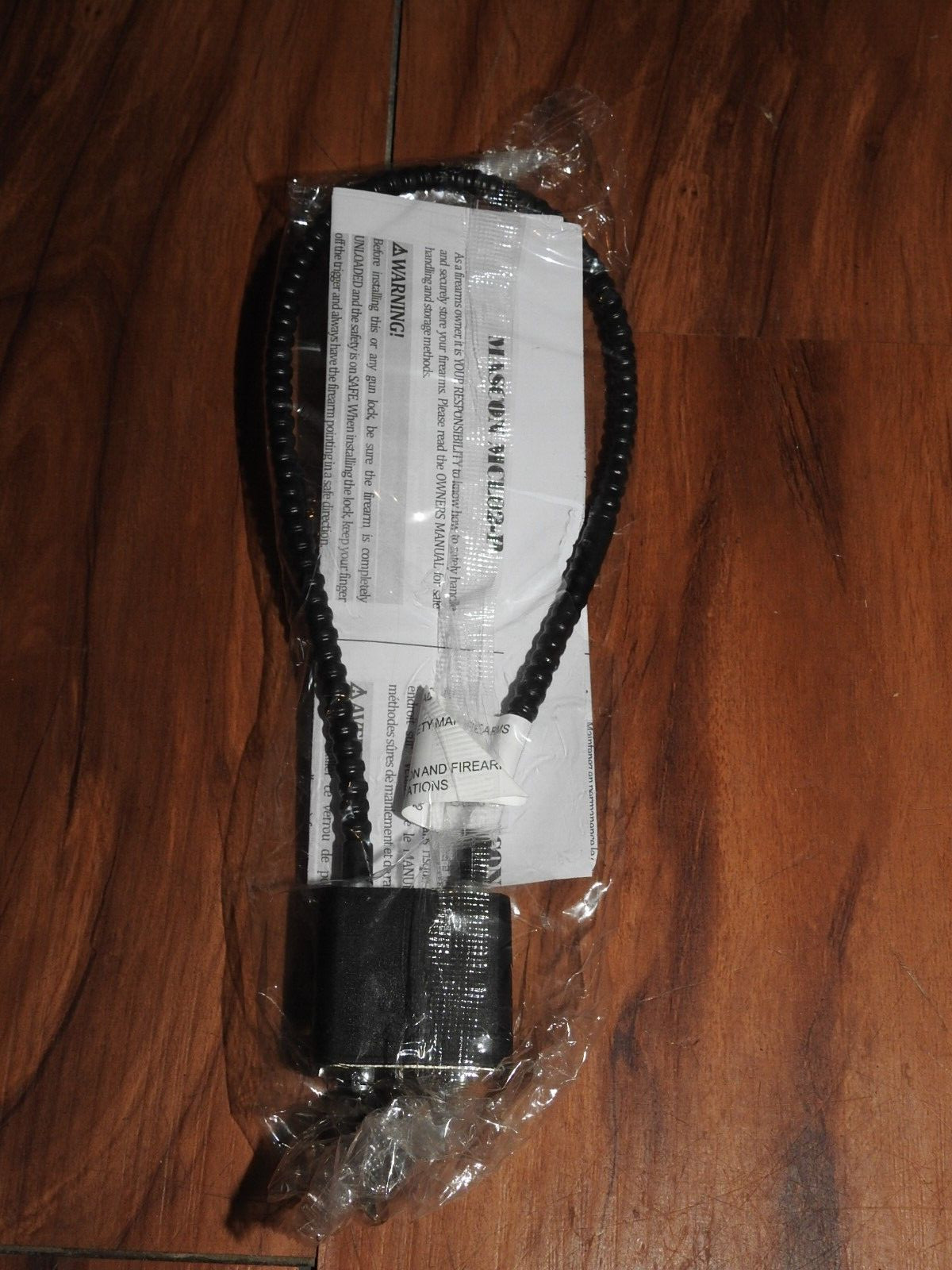 MASCON / REGAL PISTOL RIFLE OR SHOTGUN CABLE LOCK WITH 2-KEYS BLACK MCL02-P