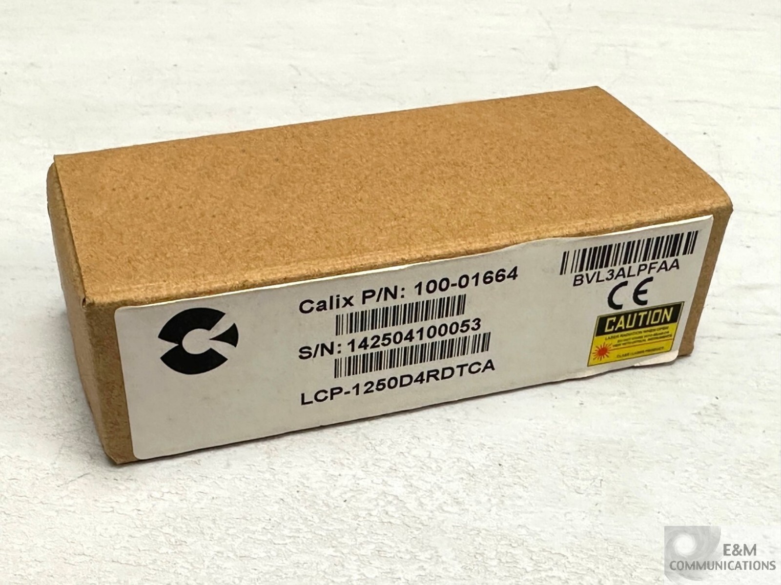 100-01664 CALIX LCP-1250D4RDTCA 1GE 1550NM 1000BASE-ZX 80KM SMF SFP TRANSCEIVER
