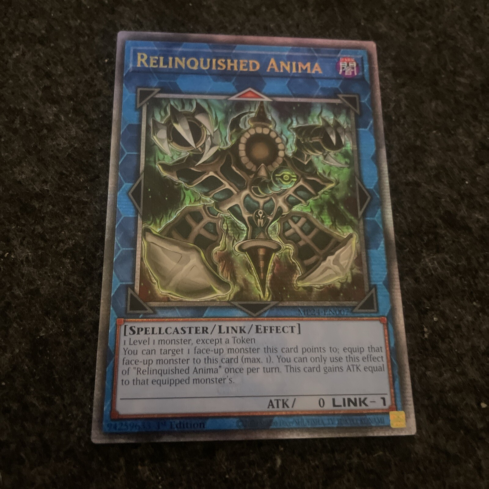 *** RELINQUISHED ANIMA *** 1ST EDITION QUARTER CENTURY RARE MP24-EN007 YUGIOH!