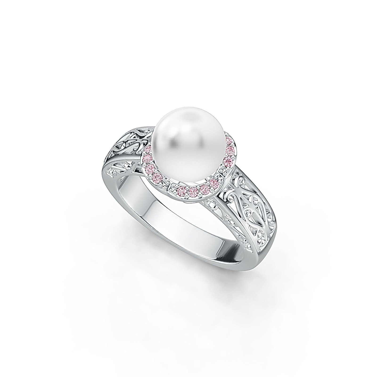 Sterling Silver Semi Mount Ring Setting Round RD 9X9MM