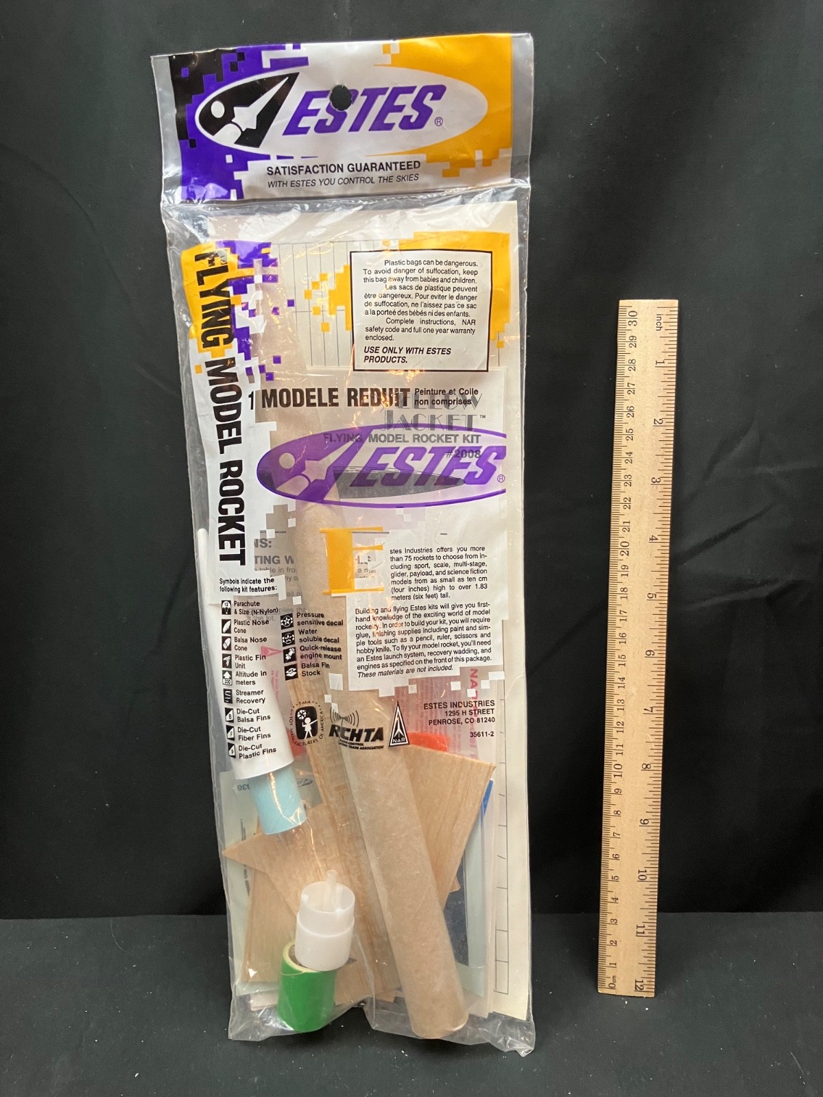 BETA Series Estes Yellow Jacket #2008 Flying model Rocket Kit - Sealed