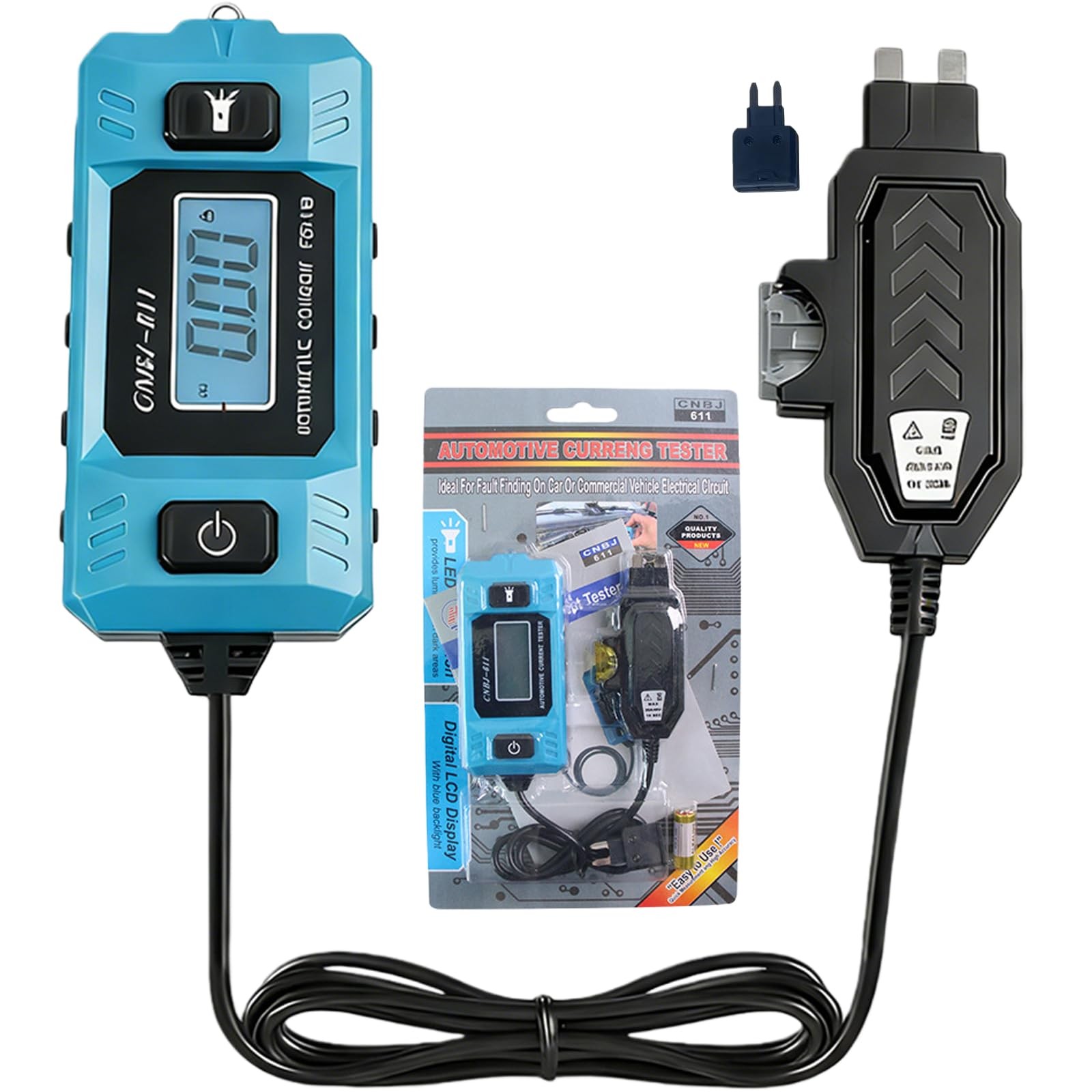 Automotive Circuit Fault Probe Tester - 20A 48V-High-Precision Current Blue