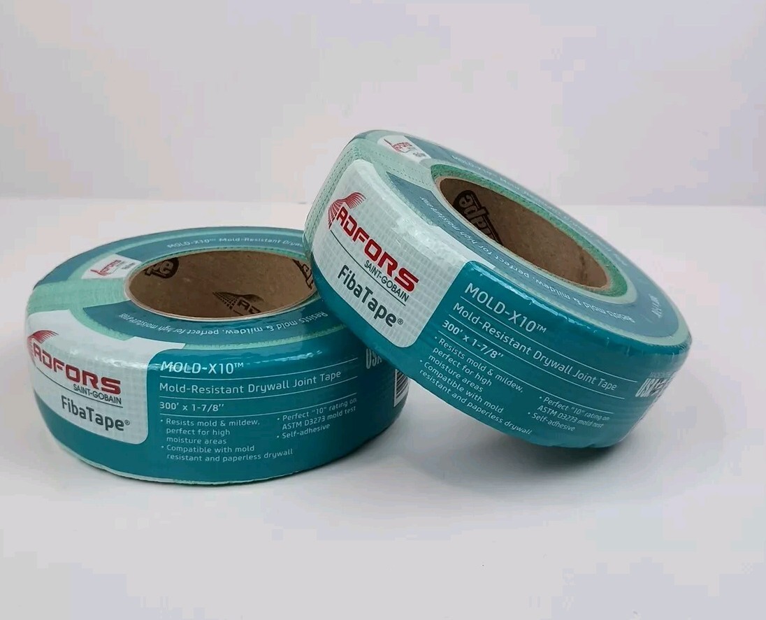 FibaTape Two Mold-X10 300ft x 1-7/8 in. Self-Adhesive Mesh Drywall Joint Tape