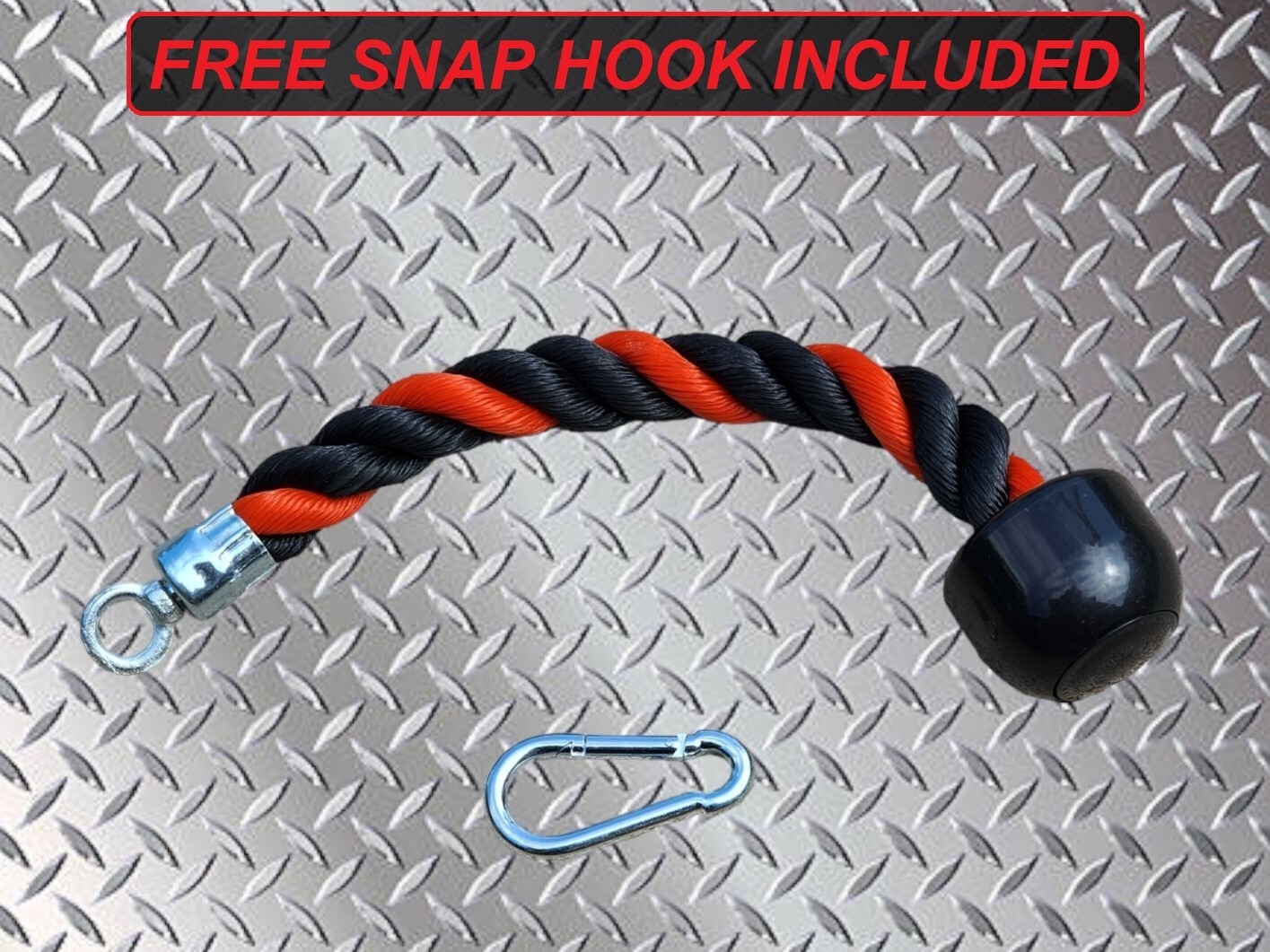 Tricep Rope Single Press Push Down Fitness Gym Cable Machine Attachment Exercise