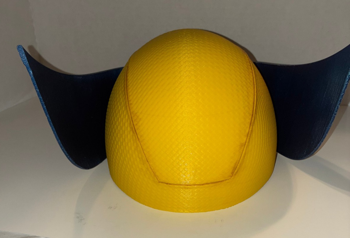 Wolverine Cowl 3d Printed Cosplay Prop Battle Damaged
