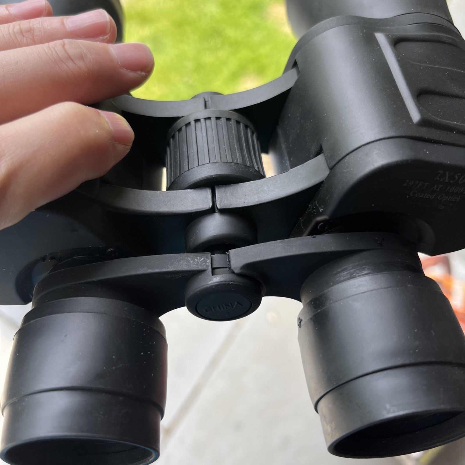 Emerson 7x50 binoculars featuring ruby-coated optics With Case