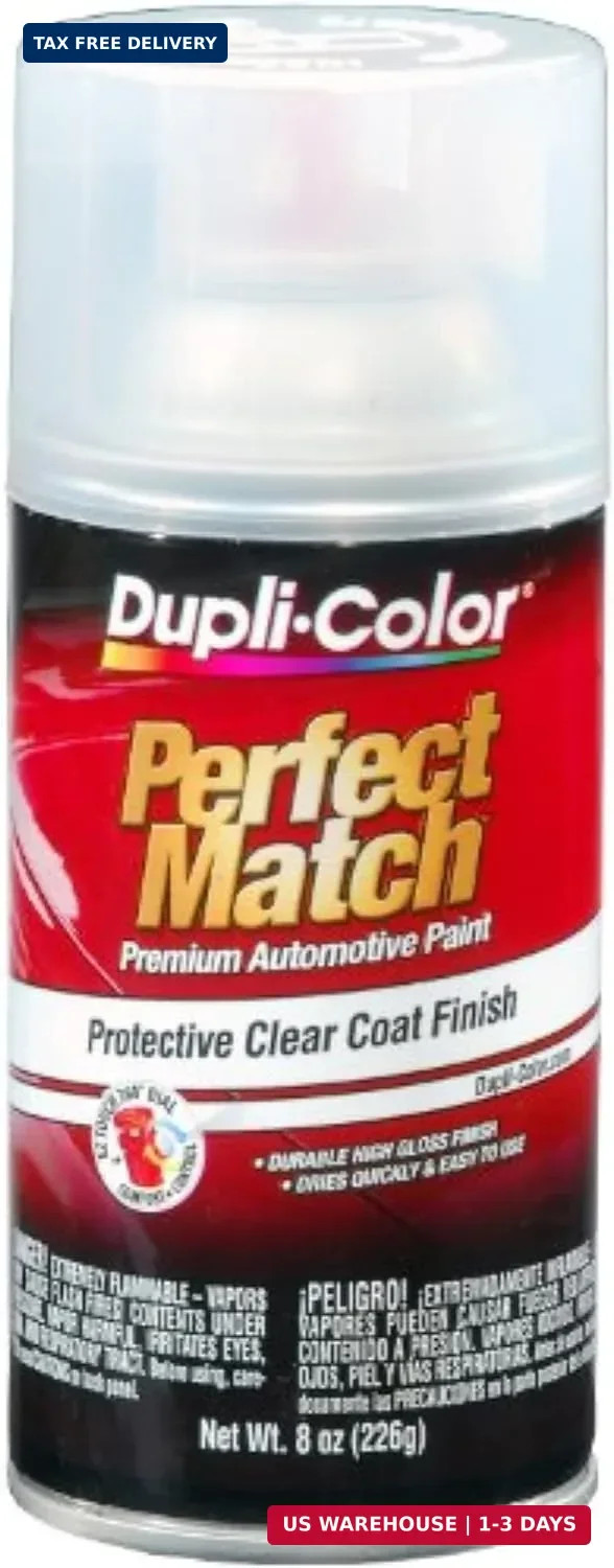 Dupli-Color EBCL01257 Clear Perfect Match Automotive Top Coat - 8 oz. Aerosol