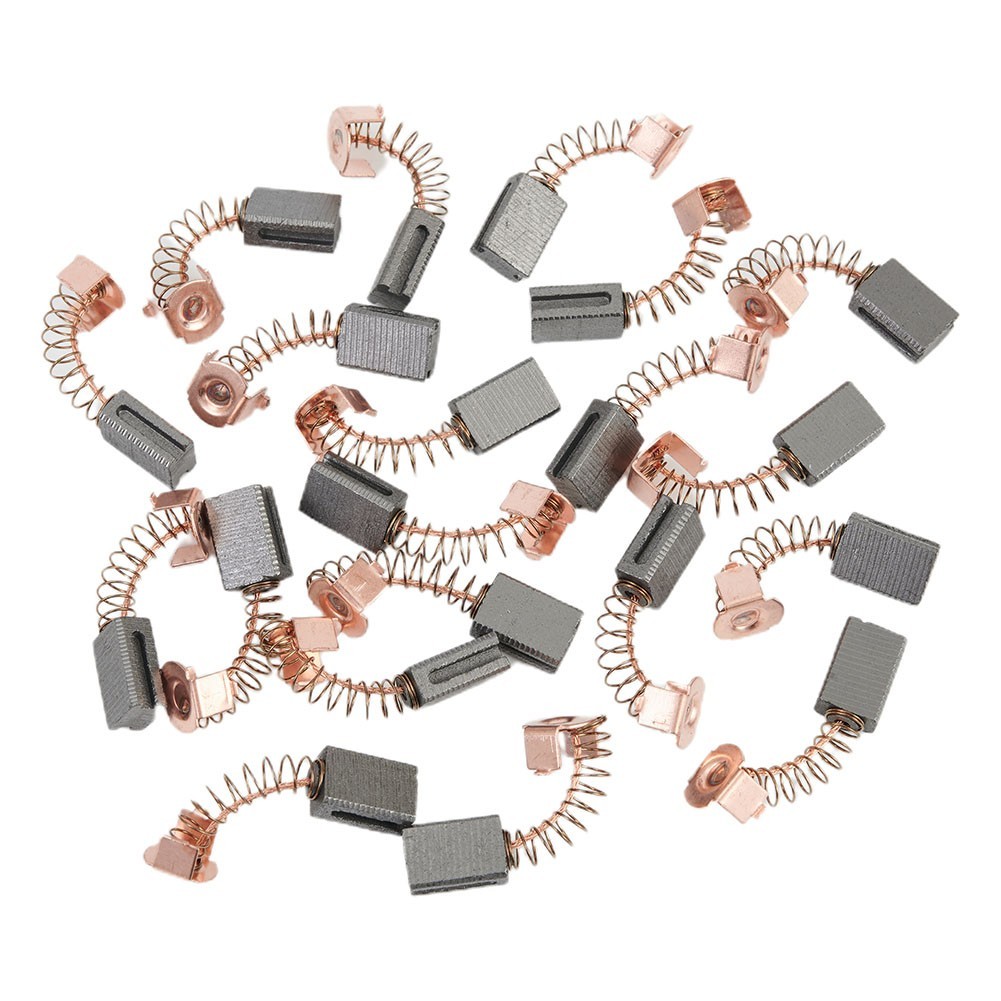 10 Pairs Angle Grinder Motor Carbon Brushes Replacement Part Power Tool