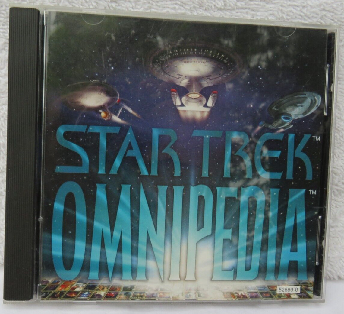 Star Trek Omnipedia Computer Interactive CD Vintage 1995