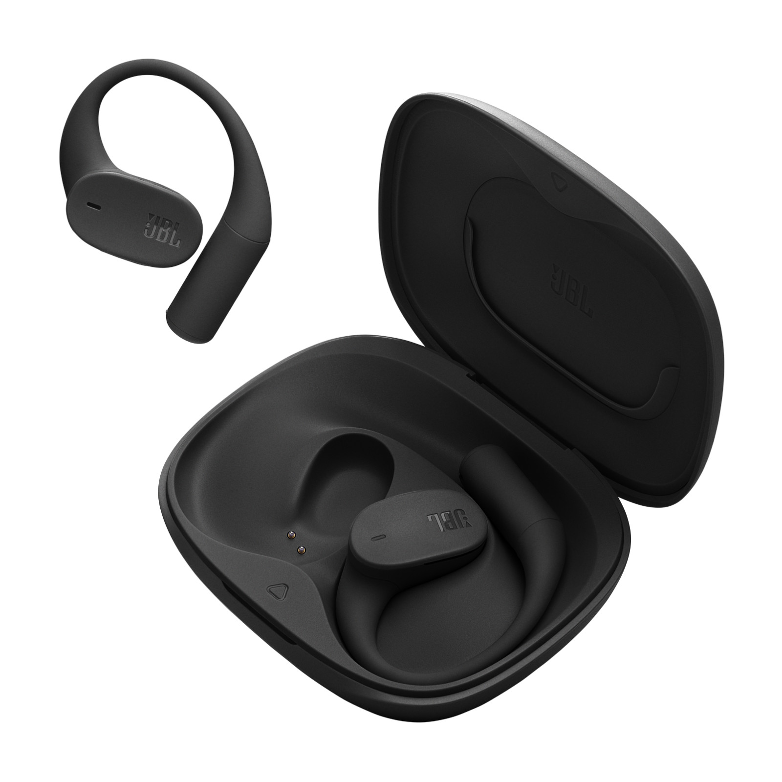 JBL Sense Lite Wireless Open Ear Earbuds with Charging Case (Black)
