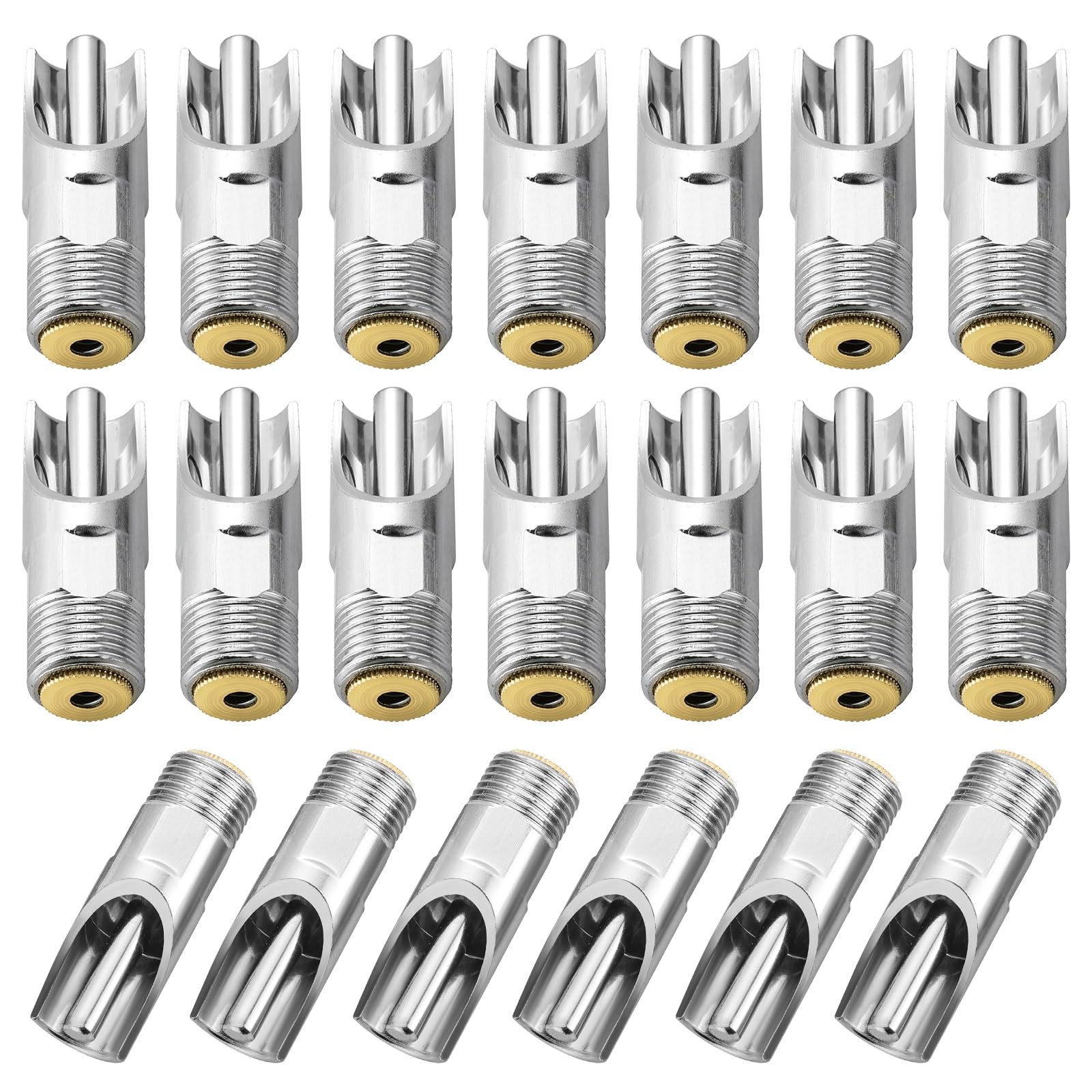 20Pack Pig Waterer Nipples, NPT 1/2" Stainless Steel Automatic Pig Nipple Dri