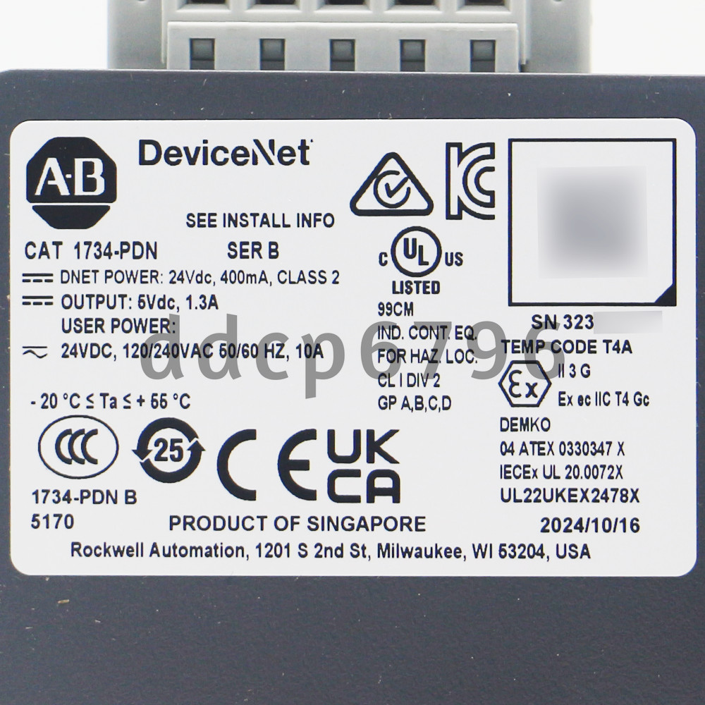 1734-PDN POINT I/O DeviceNet Interface Module New Allen Bradley