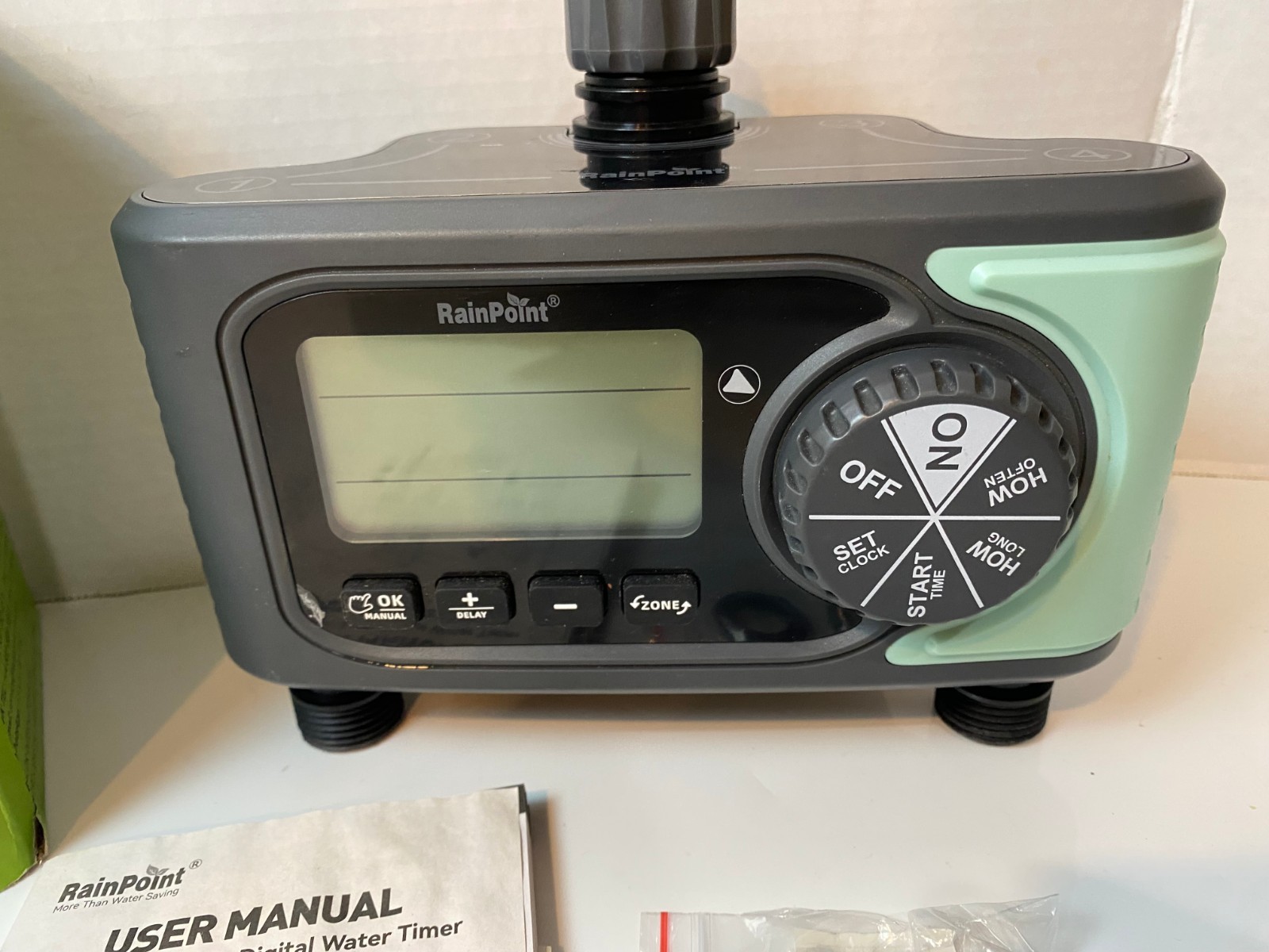 RAINPOINT Sprinkler Timer, 4 Outlets Hose Timer, 4 Zone Water Timer for Watering