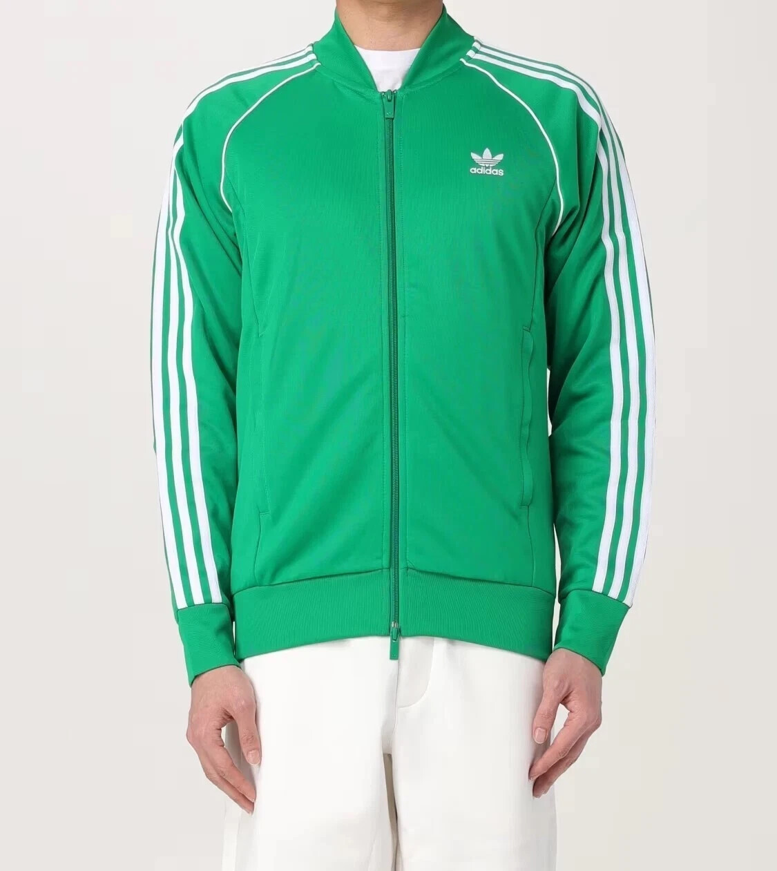 Adidas Originals Mens Green White Adicolor Classics SST Track Jacket Sm IK3514