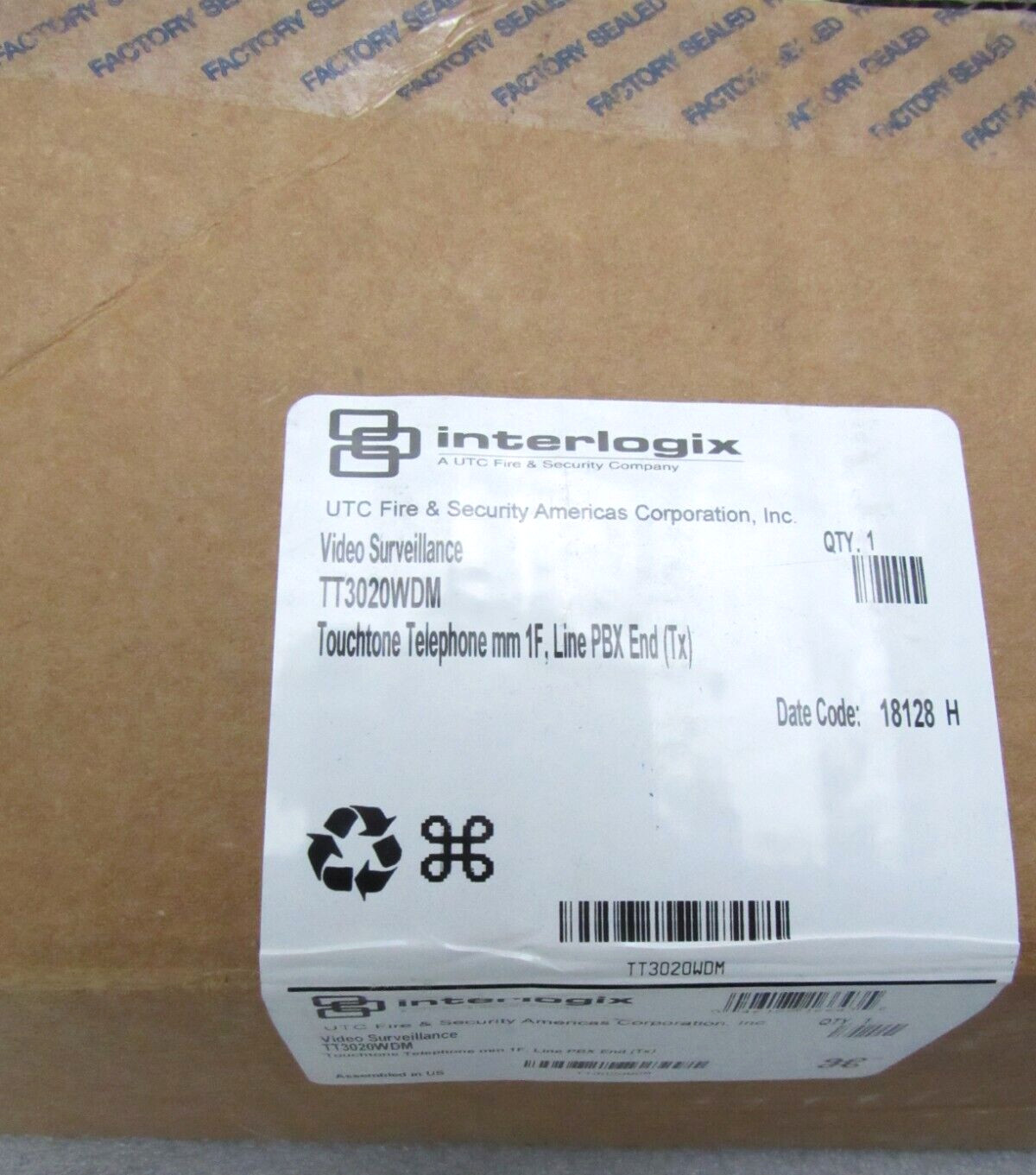 UTC Interlogix TT3020WDM Touchtone Telephone Interface w/POTS Transceiver [CTSL]