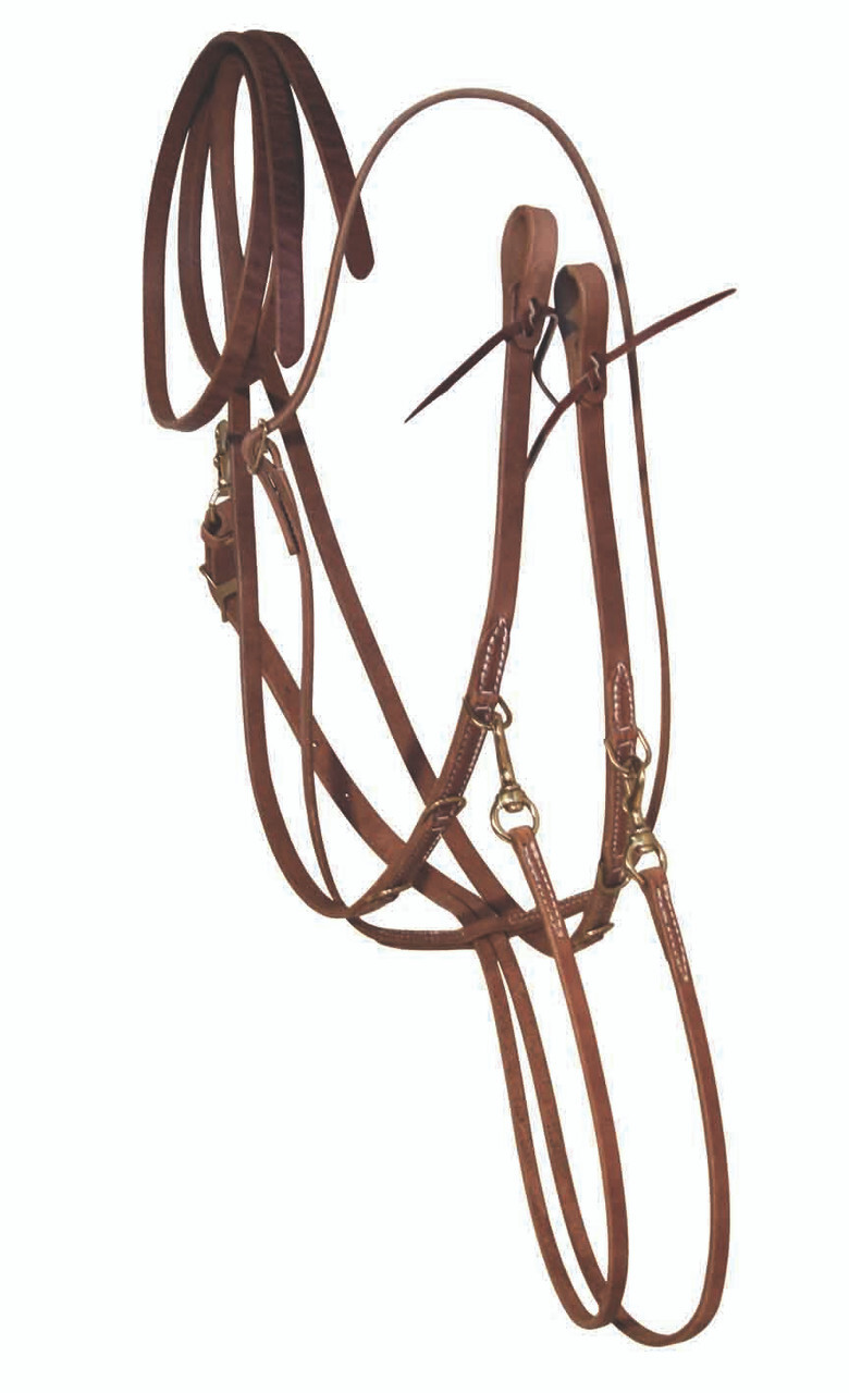 Berlin Custom Leather Hermann Oak German Martingale 5/8 x 8 Split Reins