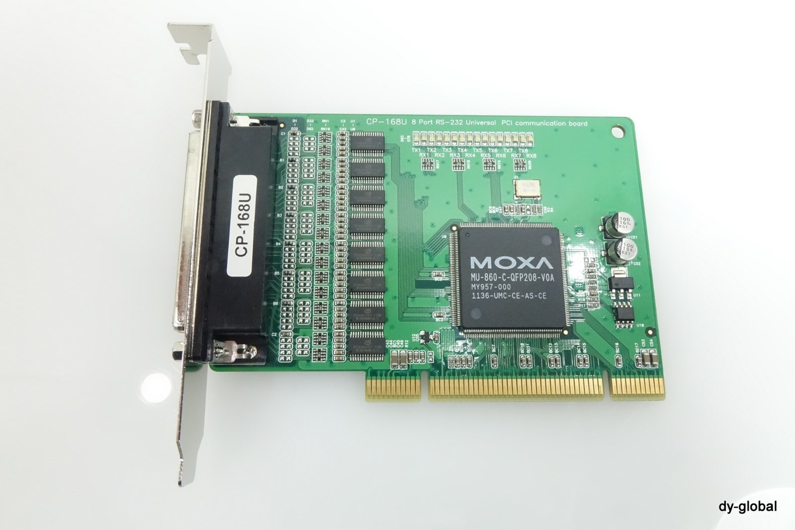MOXA Used CP-168U 8 Port RS-232 Universal PCI Communication PCB-I-E-240=2M21