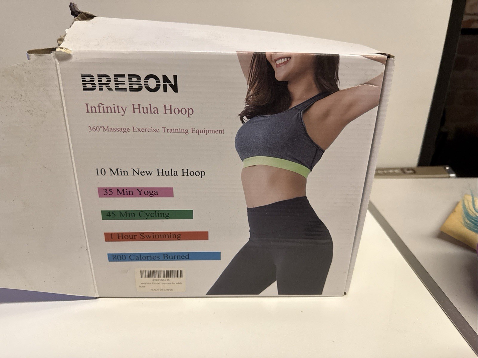 Infinity Hula Hoop 360° Massage Exercise Training Equipment New Open Box.