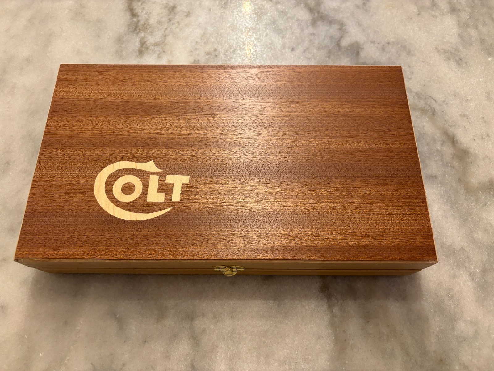 Hand Crafted Colt Solid wood Storage boxes with inlay, gun case, display box.