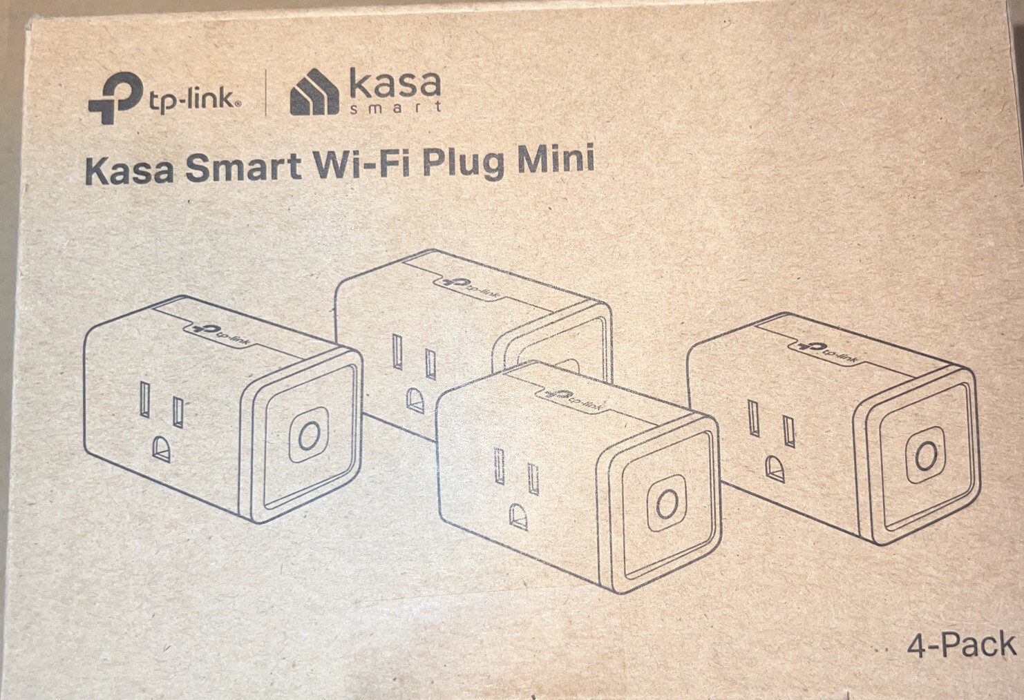 Kasa Smart Wi-Fi Plug Mini by TP-Link (4-Pack) -