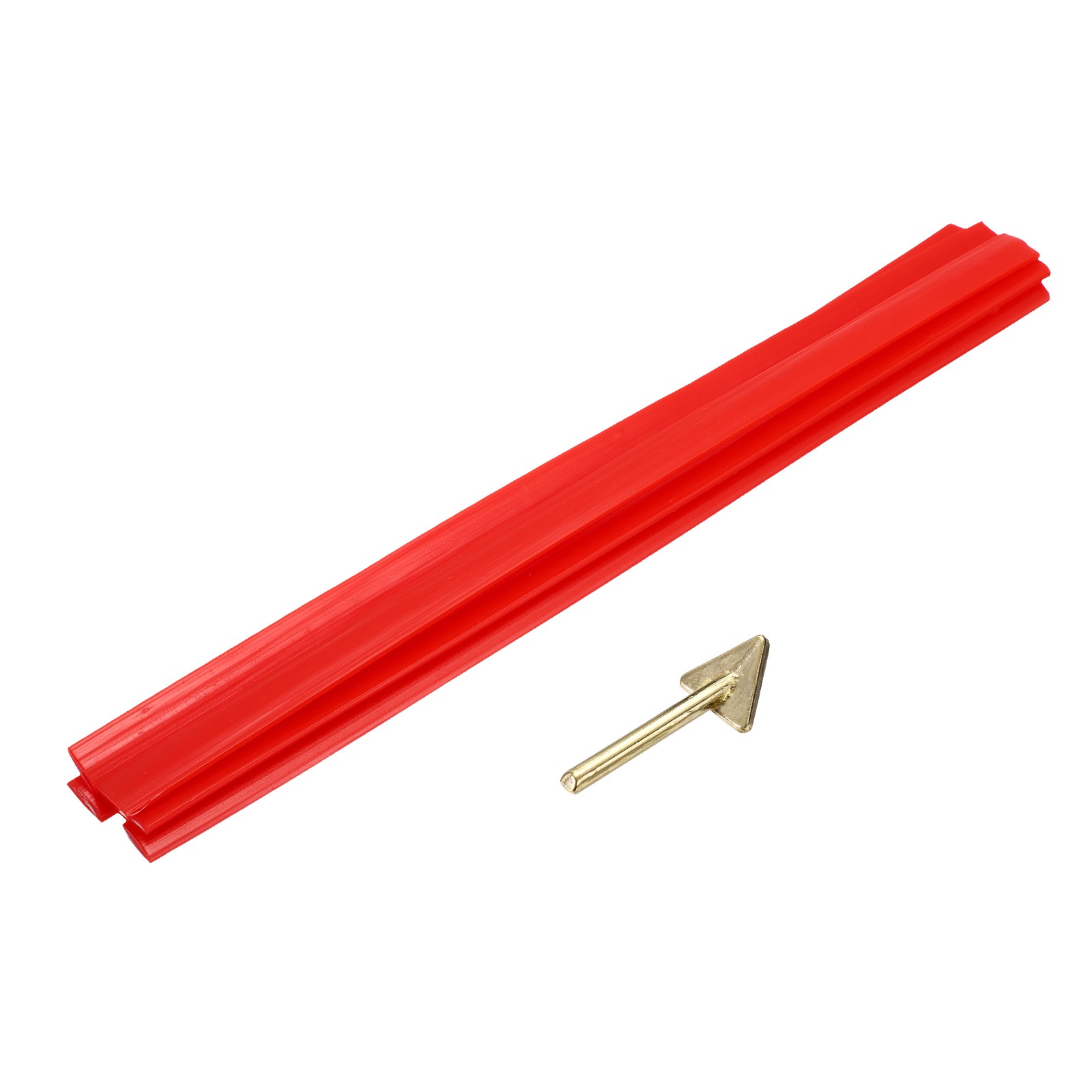 5 Pcs 8 Inch Plastic Welding Rods 9.5mm x 200mm PE Welding Strip Red