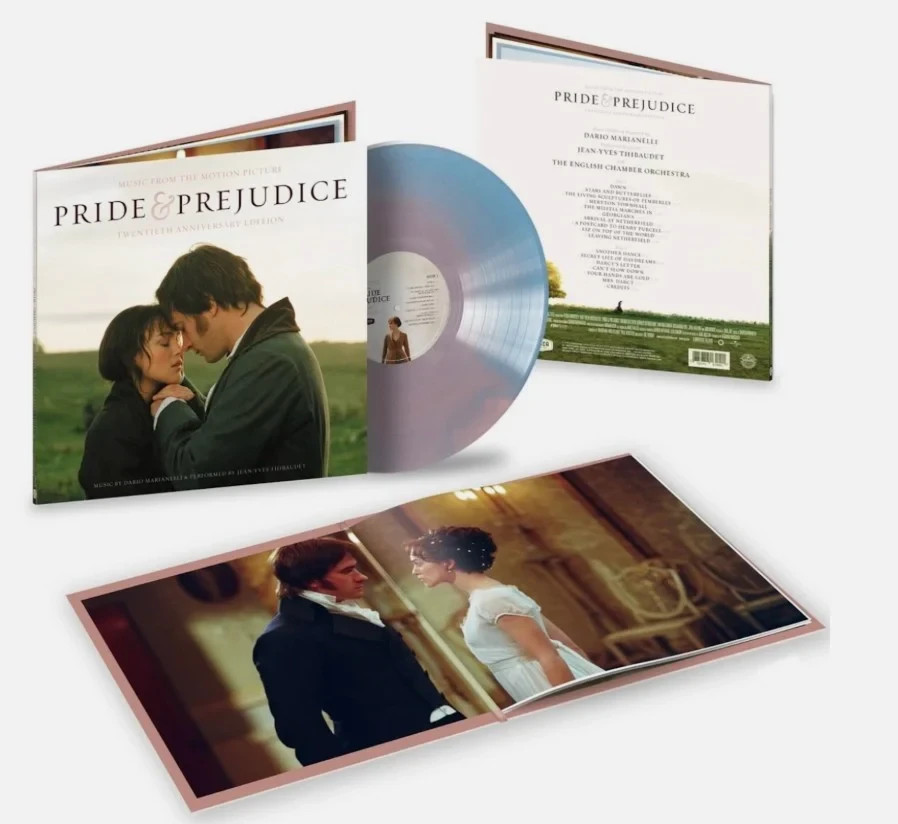 Pride & Prejudice Soundtrack (Pink & Blue Swirl Vinyl LP, 20th Anniv) Sealed