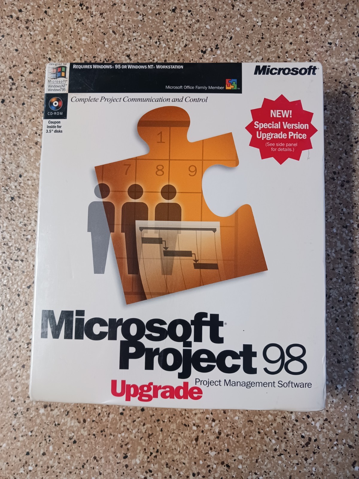Microsoft Project 98 Upgrade - Project Management Software Brand New Sealed