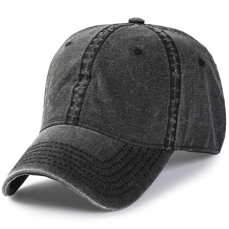 XXL Oversize Washed Baseball Cap,M/XL Sports Dad Unstructured Hat for Big Heads