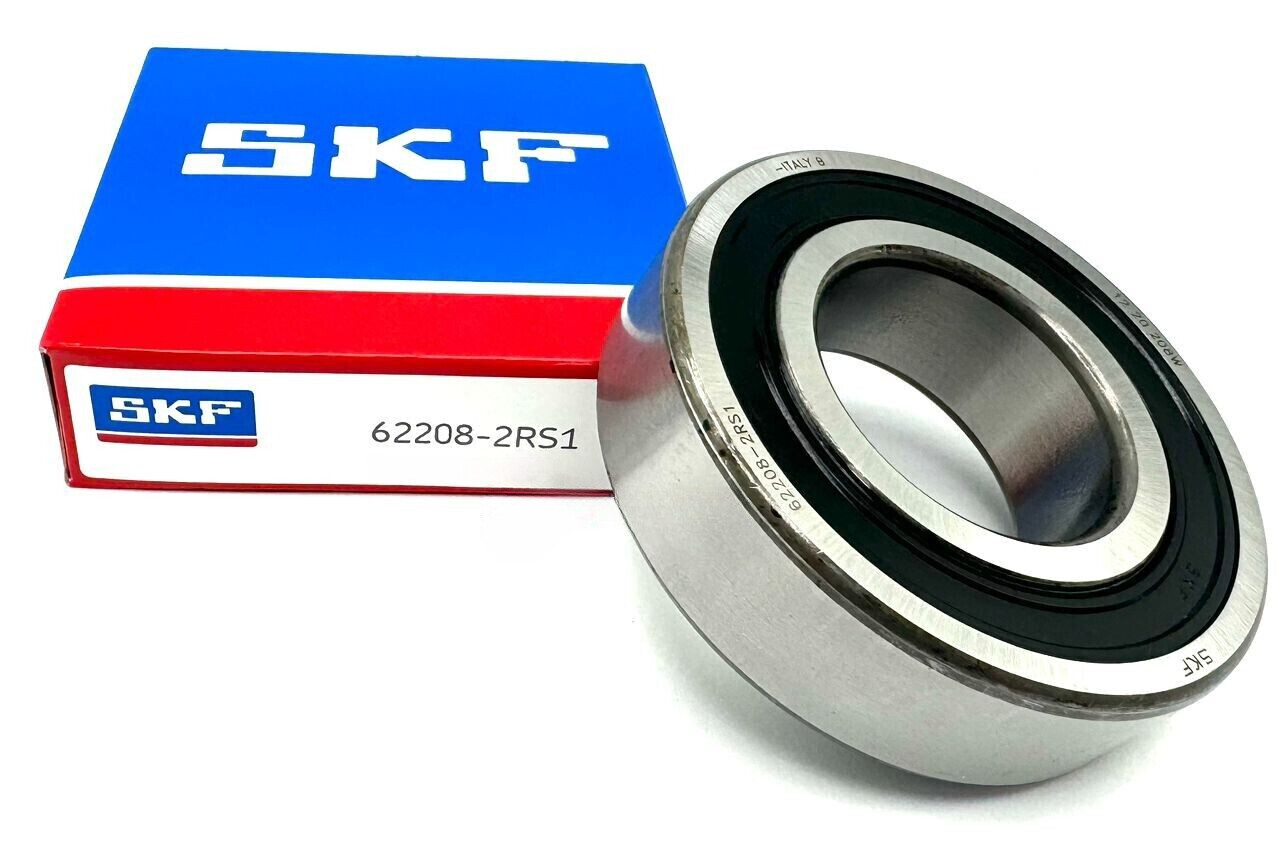 NEW SKF 62208 2RS1 DEEP GROOVE BALL BEARING, RUBBER SEALED 40x80x23