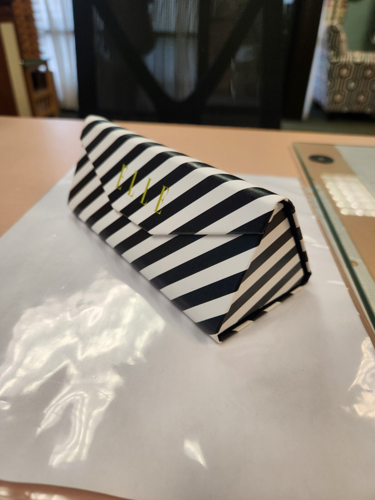 ELLE Eyeglass Case NEW IN PACKAGE folds flat.  Many available Bulk pricing