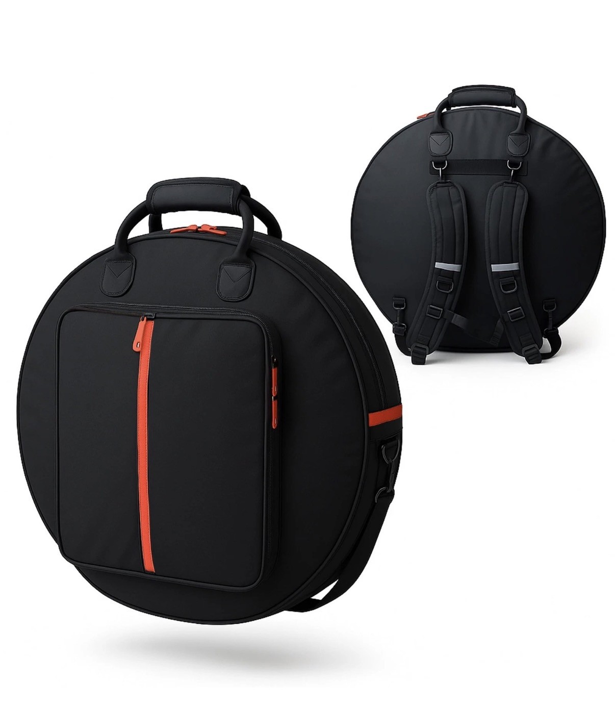 24" Cymbal Bag Set with Padded Dividers, YKK Zippers & Accessories Pocket