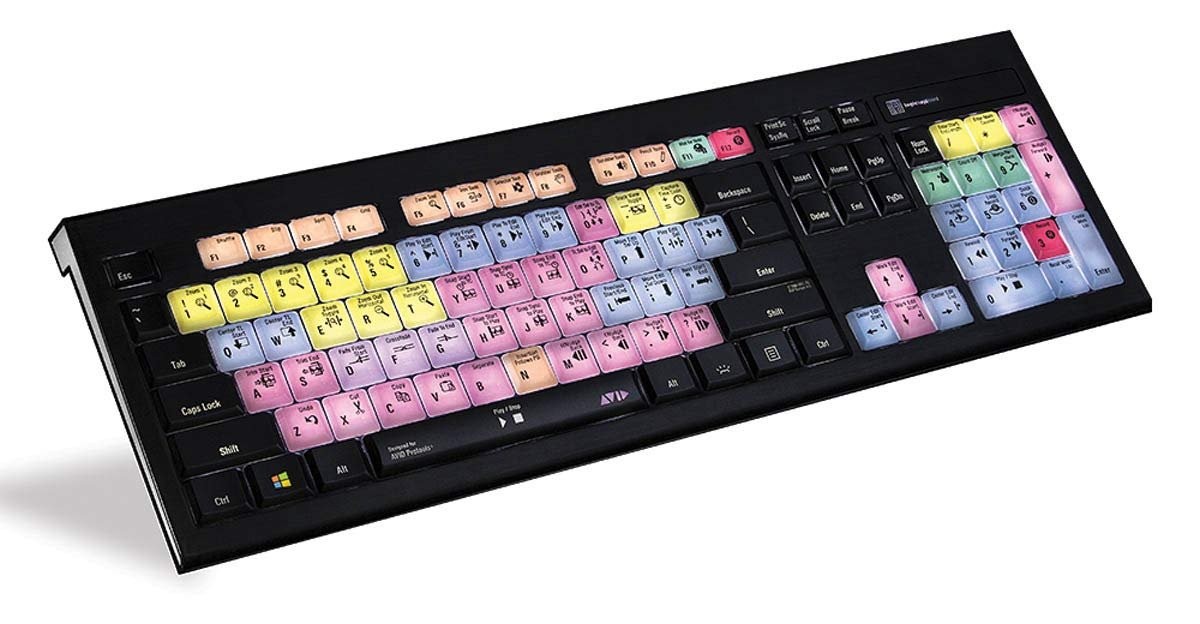 Avid DAW Pro Tools Astra Keyboard Controller Windows Color-coded shortcut keys