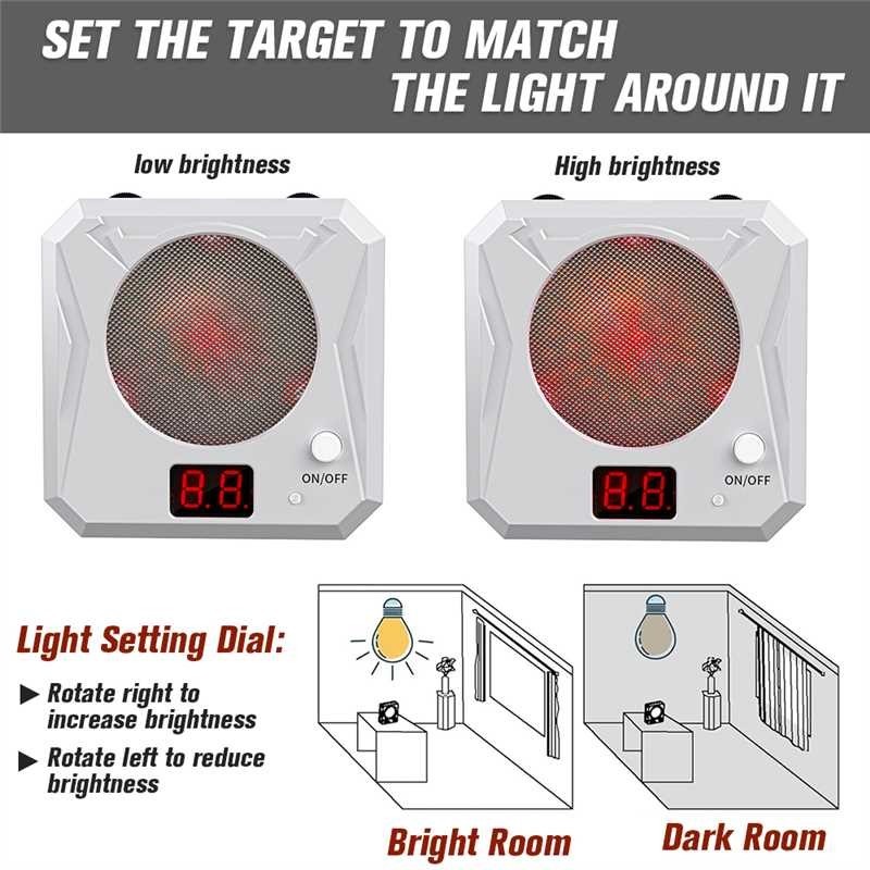 1pc 9mm Dry Fire Laser Trainer + 1pc 1352 Electronic Target