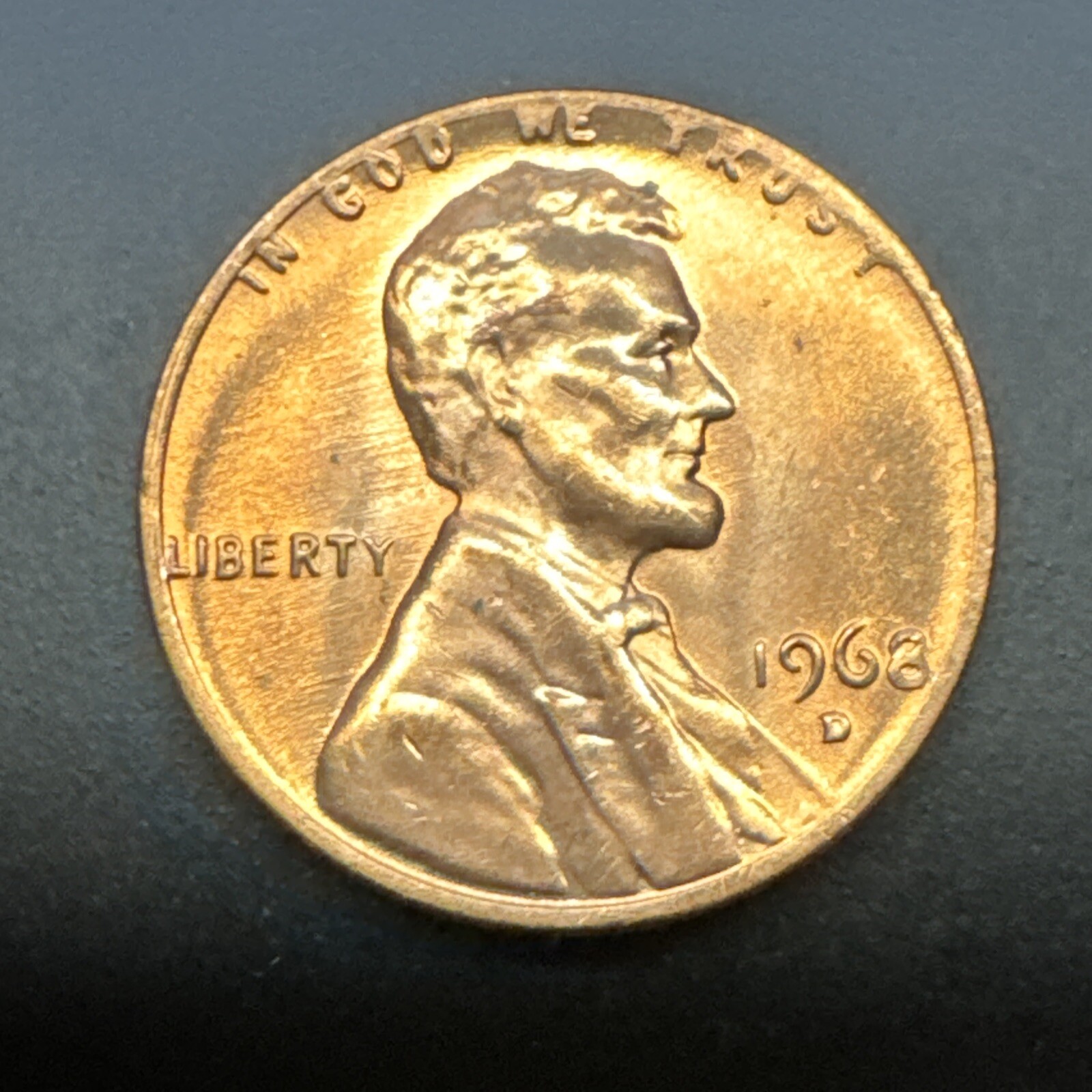 1968 D Lincoln Memorial Cent Penny - BU UNC Uncirculated Denver - Free Shipping