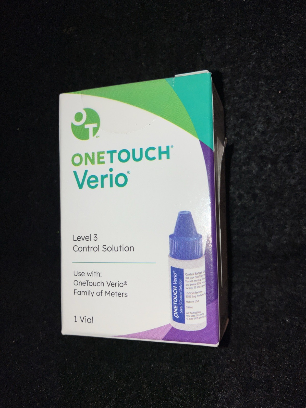 One Touch Verio Level 3 Control Solution 1 Vial New in Box Exp. 05/2026