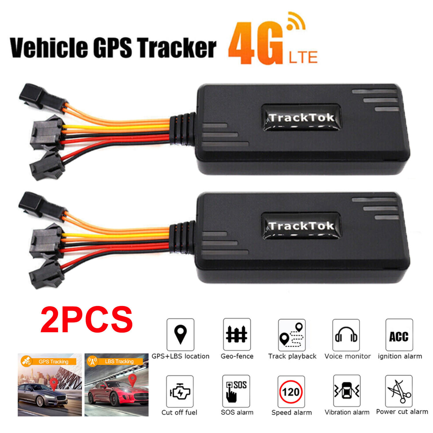 2X Car GPS Tracker GSM GPRS Real Time Tracking Device Locator for Truck Vehicle