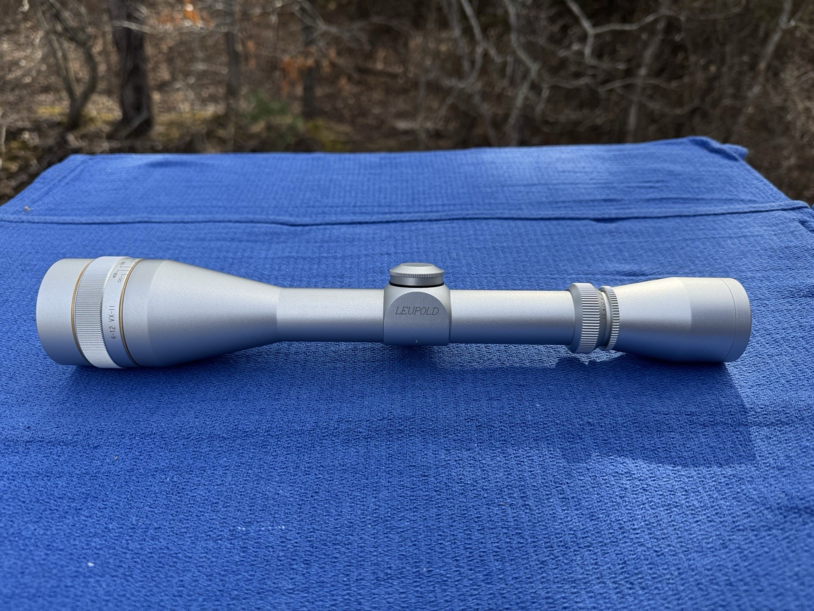 Leupold VX-II 4–12x40mm AO Rifle Scope *SILVER* Duplex MINTY!!
