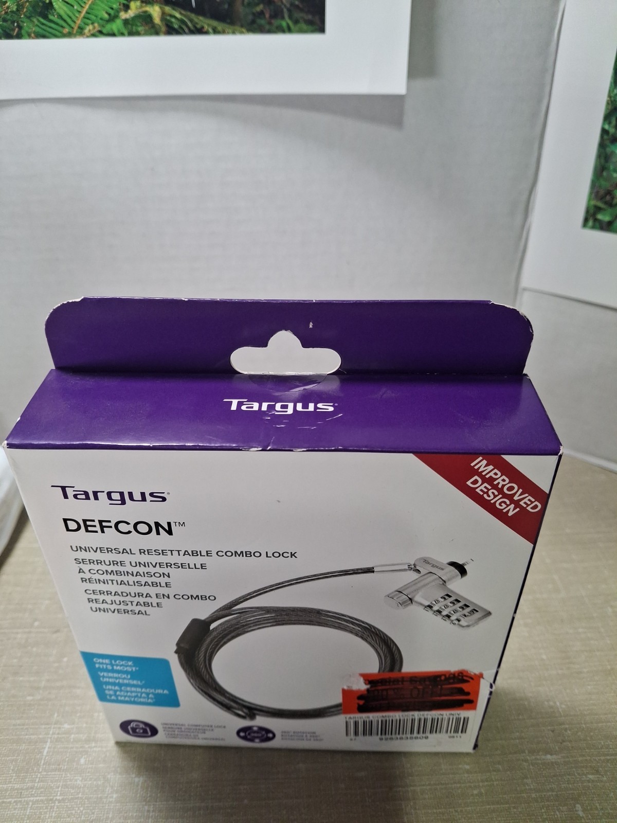 Targus DEFCON Ultimate Resettable Combo Combination Lock ASP96RGL