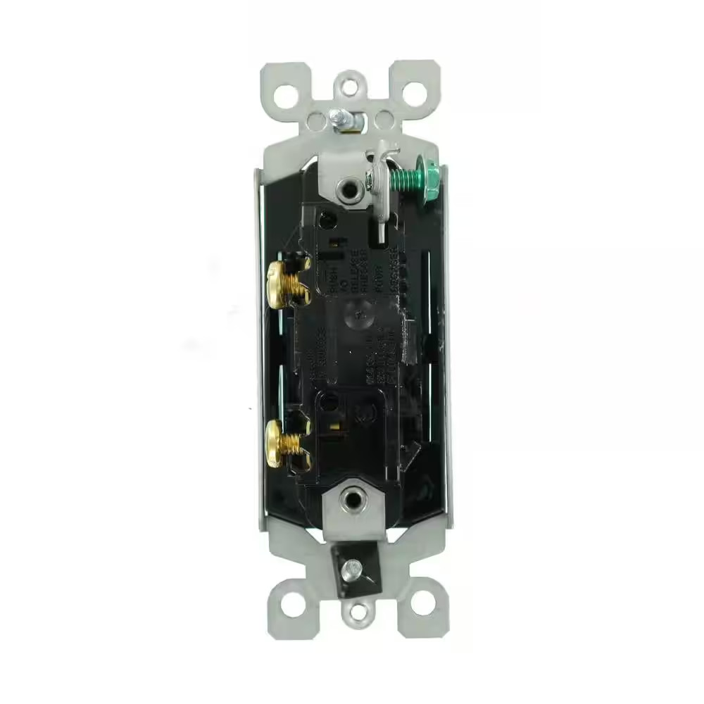 Decora 15 Amp Single-Pole AC Quiet Switch, Black 5601-2ES