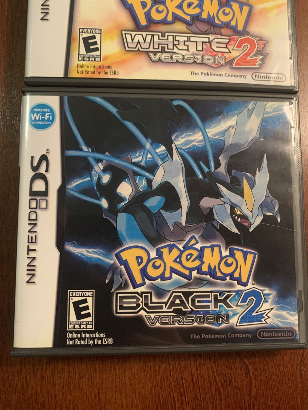 Pokemon White 2 + Black 2 Nintendo DS Replacement Cases Only NO GAMES - Bundle