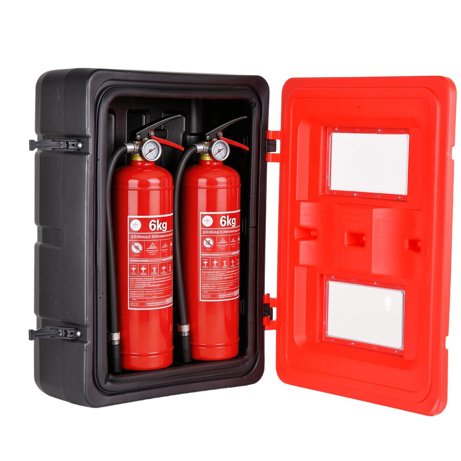 Sturdy Plastic 26 lb Fire Extinguisher Cabinet Box,Resistant Weatherproo