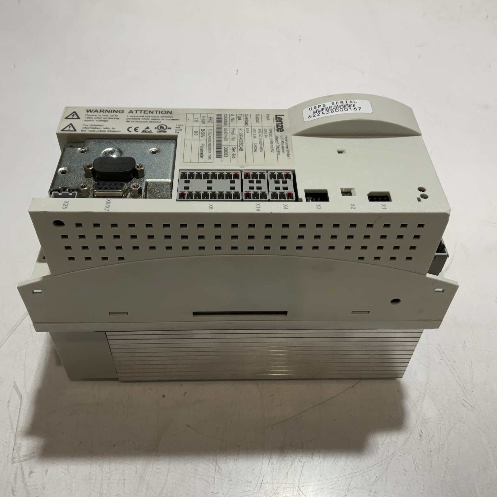 LENZE ECSEA008C4B VARIABLE FREQUENCY DRIVES U3S