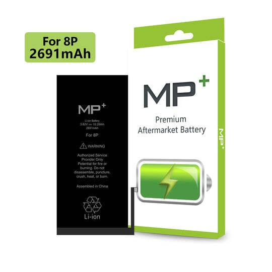 Replacement Battery for iPhone 8 Plus with Tool Kit and Tempered Glass Protector
