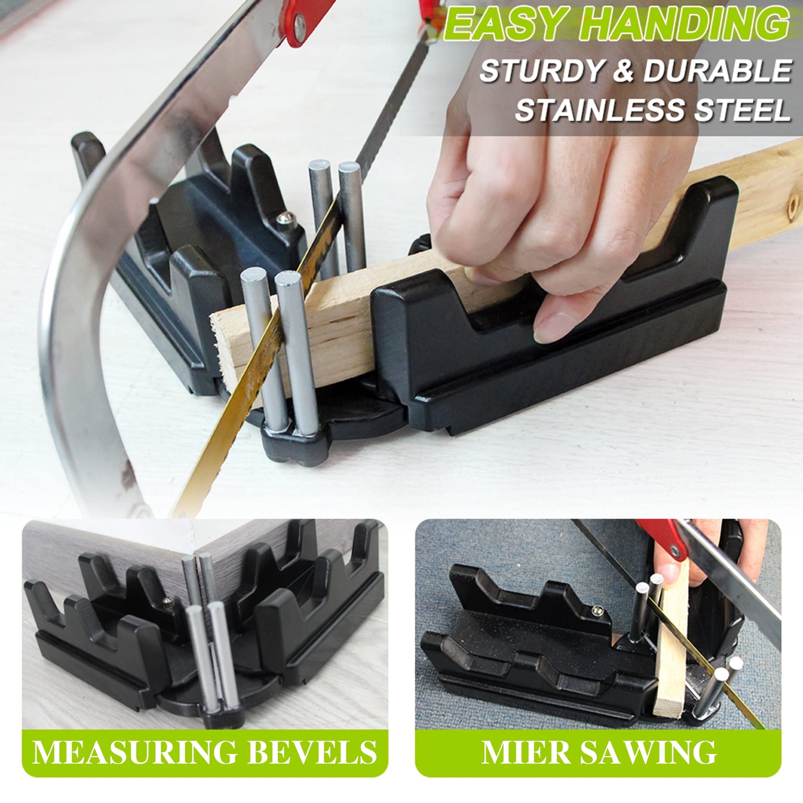 2in1 Miter Saw Protractor Measuring Cutting Tool Precise Angles Home Supplies