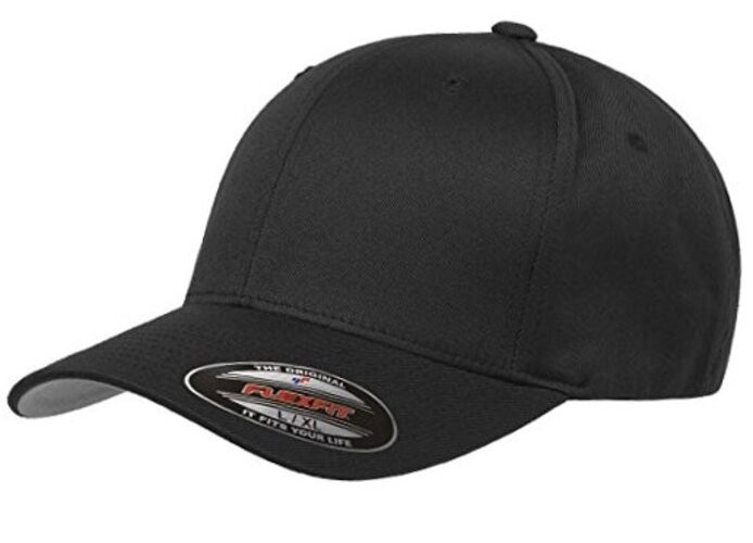 Men's Athletic Baseball Fitted Cap Small-Medium Black