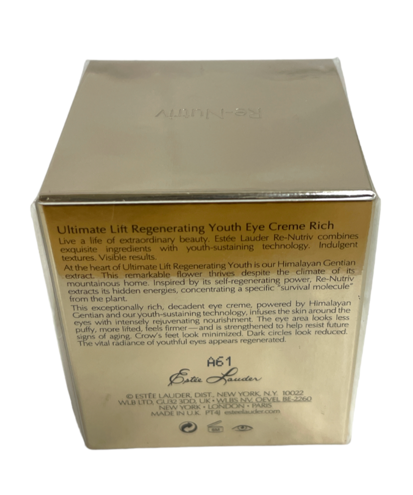 Estee Lauder Re-Nutriv Ultimate Lift Regenerating Youth Eye (0.5oz/15ml)NEW!