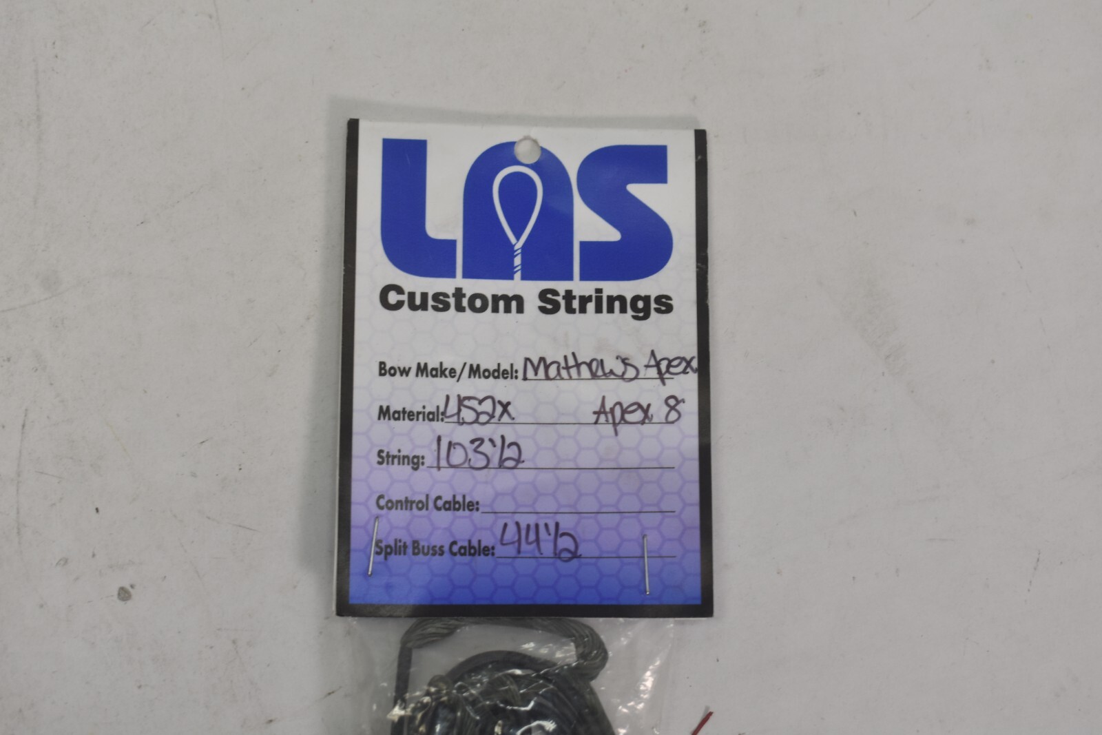 LAS Custom Strings for Mathews Apex 8 Bow String 103-1/2 x 44-1/2 452X