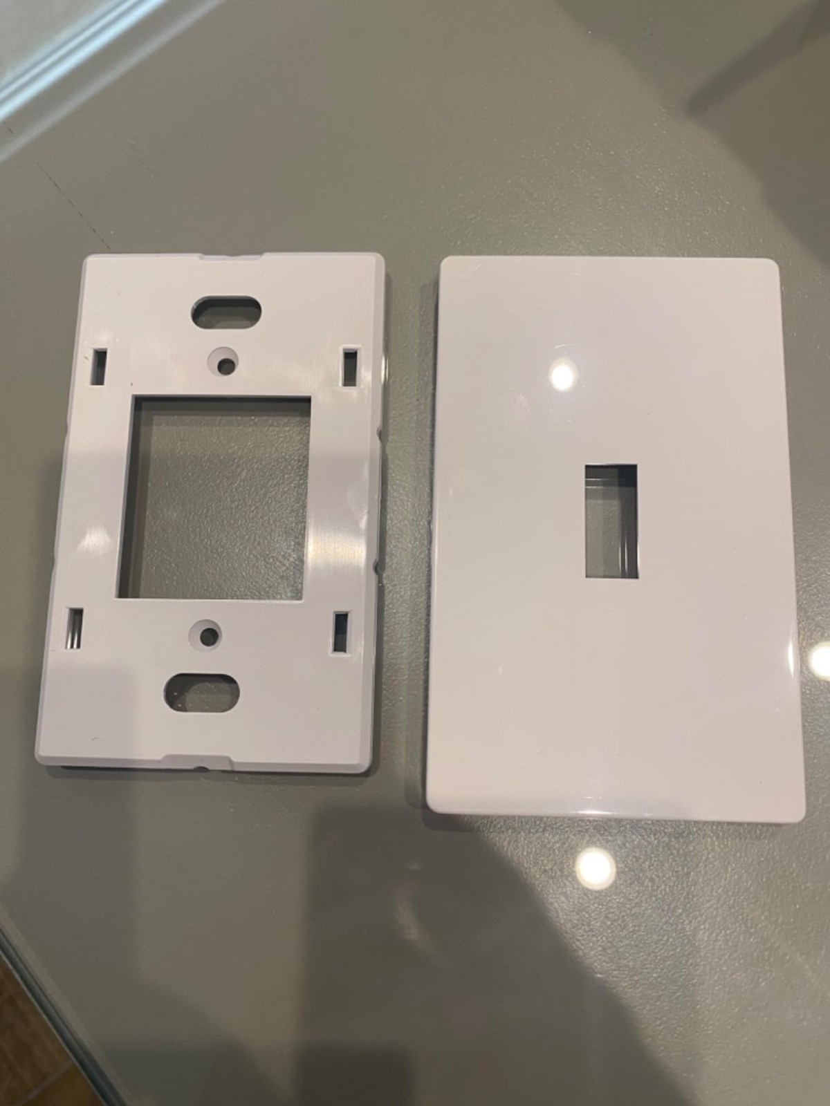 10 PCS Light Plates Switch Covers, Screwless, Toggle Switch Cover, Thermoplastic