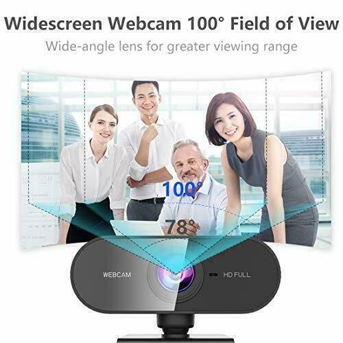 1080P Full HD Auto Focus Webcam, USB Streaming Web Camera with Microphone for PC