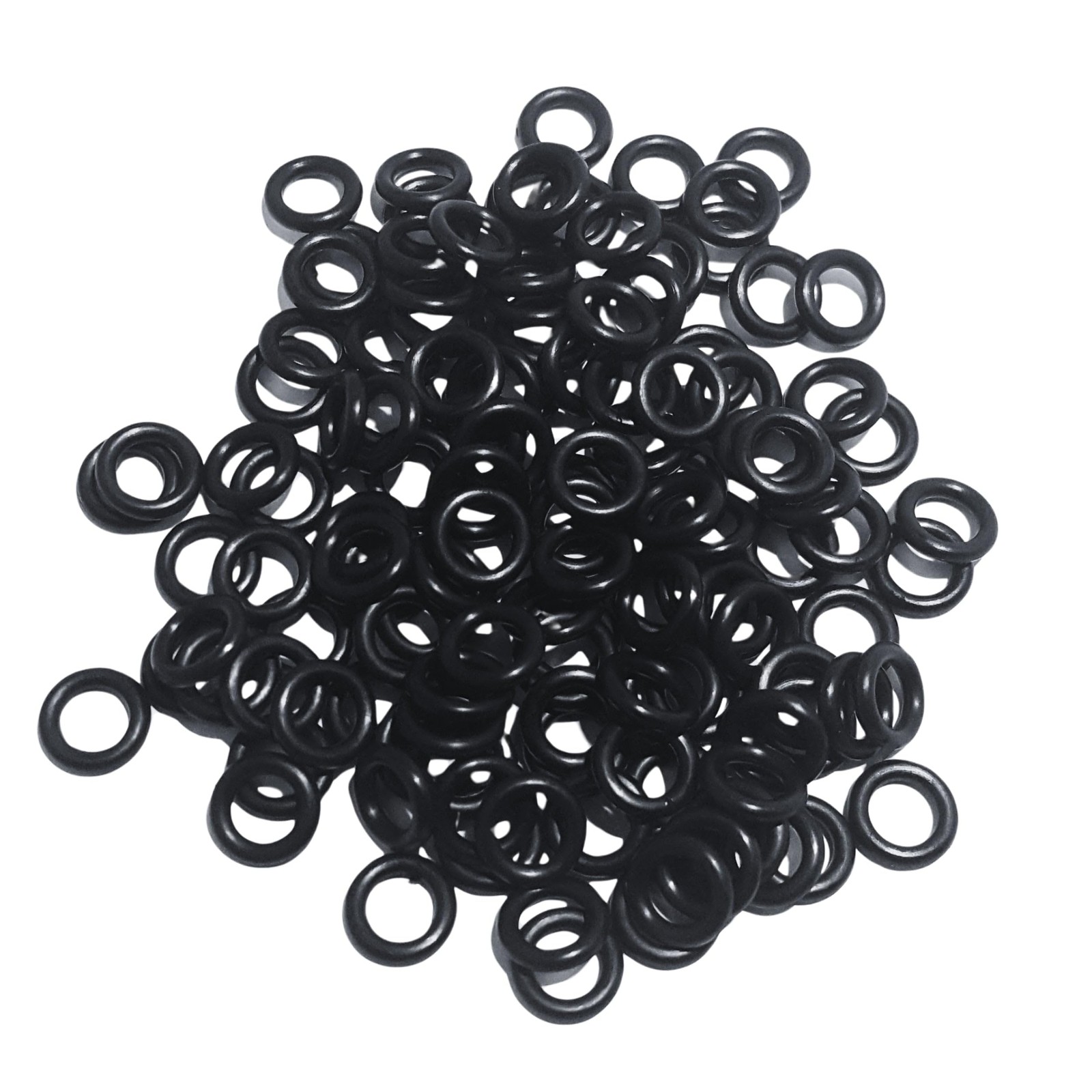 Reaction Tackle Wacky Rigging Bass 125 Black O-rings, 125 O-rings